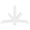 Ekena Millwork Alberta Architectural Grade PVC Gable Bracket, 72"W x 45"H x 6"D x 6"F, 15/12 Pitch GBP072X45X0606ALB00 - alternate 4